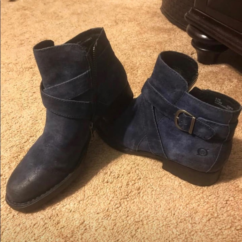 Navy Blue Boots. Born Brand. 8.5.